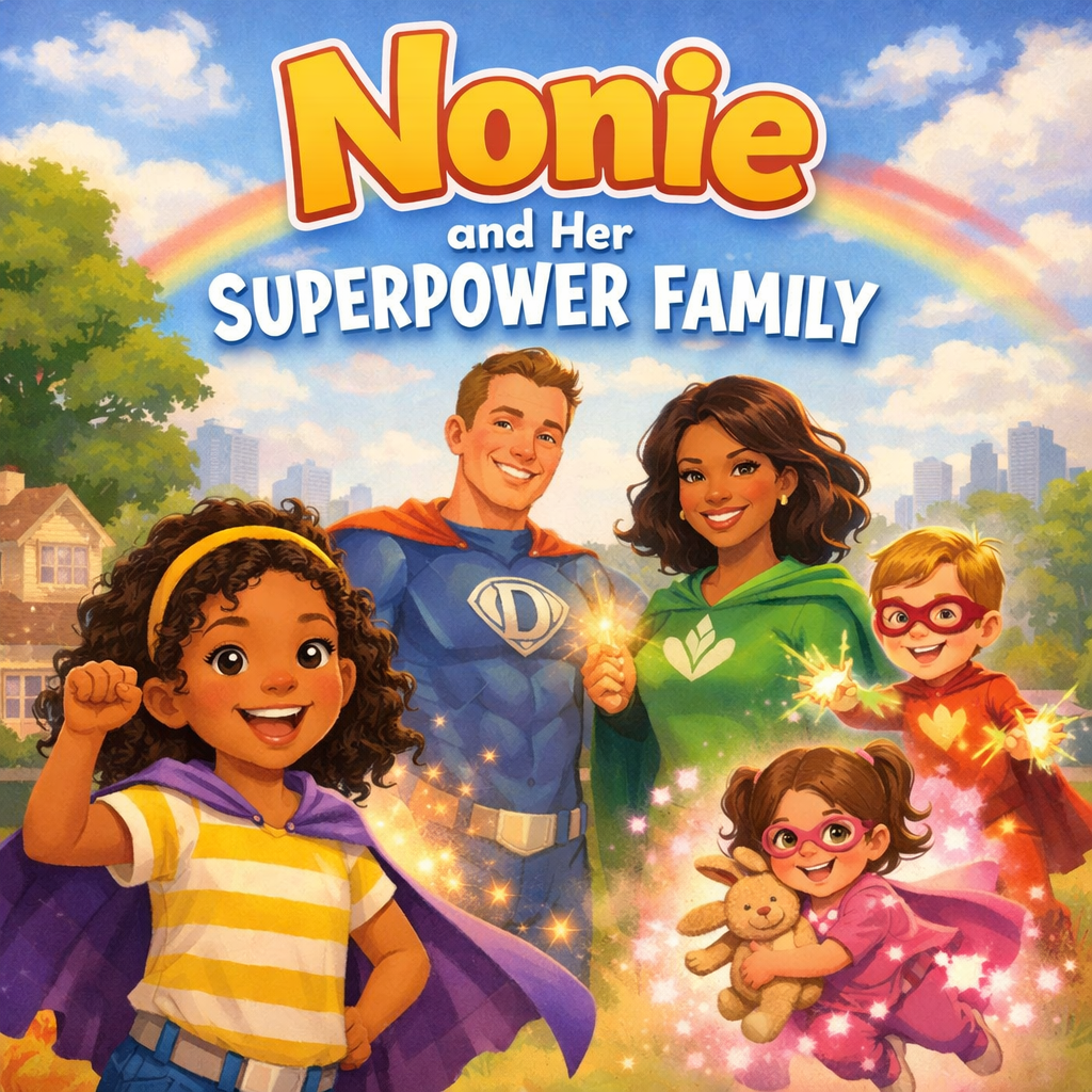 Nonie and her Superhero family
